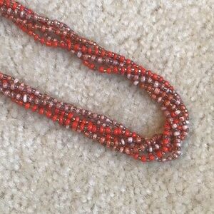Multi Strand Beaded Necklace, 26”
